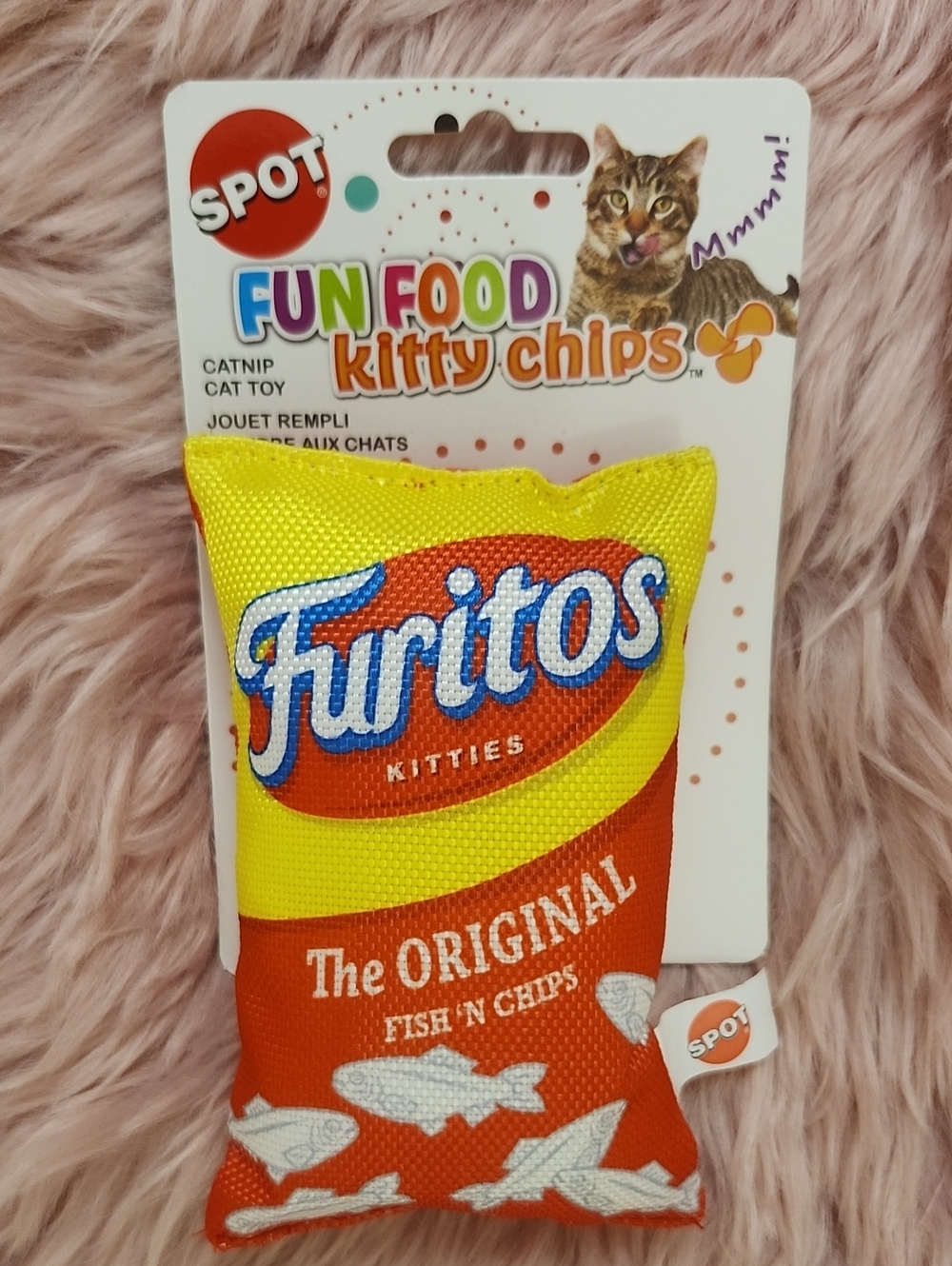 Brand New SPOT FUN FOOD KITTY CHIPS CATNIP CAT TOY